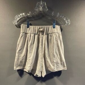 Mathew Travis Womens XS Cloud Terry Ribbed Shorts NEW Drawstring Waist Pockets